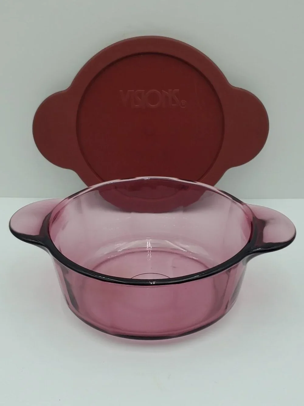 Corningware Visions Cranberry 1 Quart Versa Pot Corning Round Amethyst Casserole